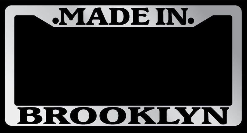 Chrome METAL License Plate Frame Made In Brooklyn Auto Accessory 1146  Mod-GRAPH9856236-10184