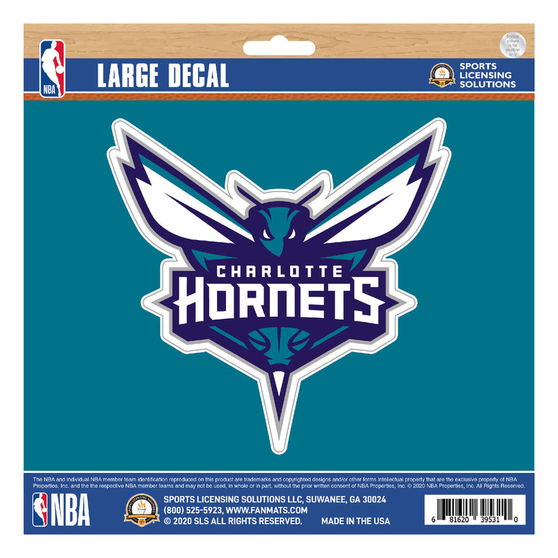 NBA Charlotte Hornets Decal Large 8"X8" Auto RV Boat Cooler Luggage