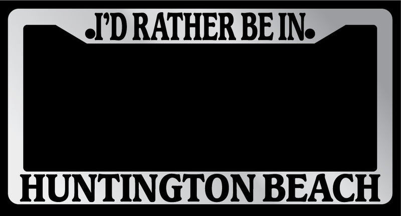 Chrome METAL License Plate Frame I&