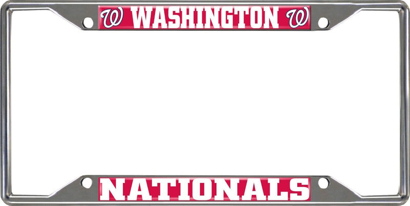 MLB Washington Nationals Chrome Metal License Plate Frame