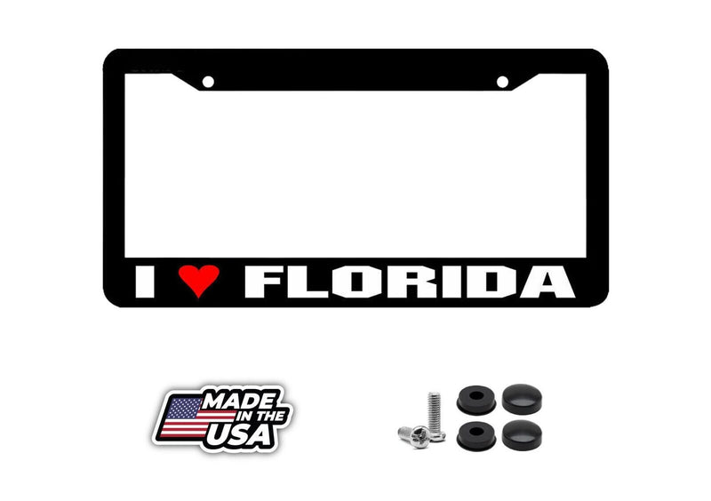 I LOVE Florida License Plate Frame