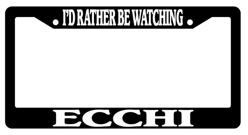 Black License Plate Frame I&