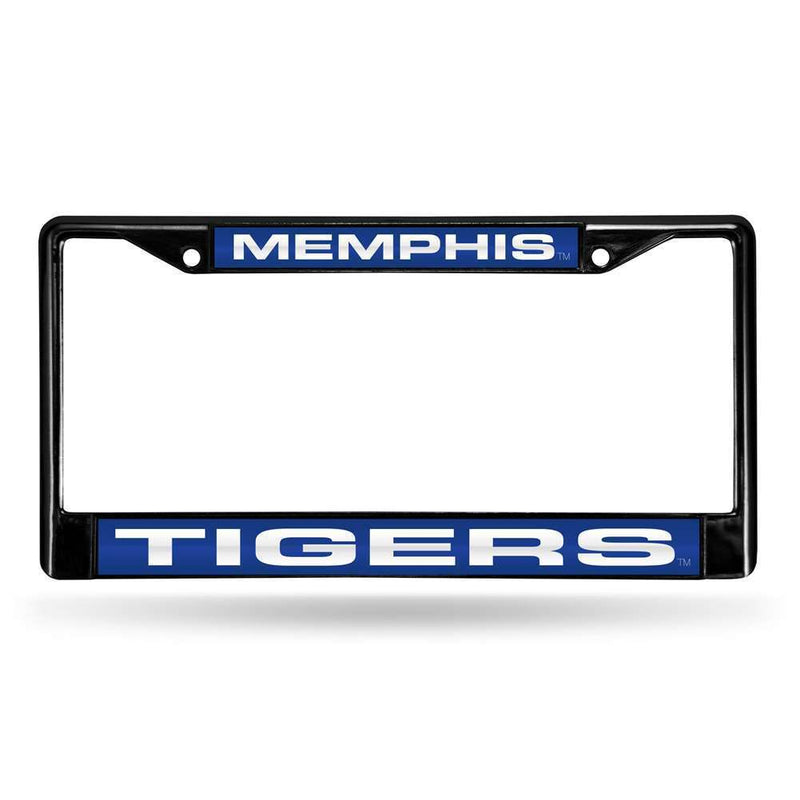 NCAA Memphis Tigers Inlaid Acrylic Black License Plate Frame