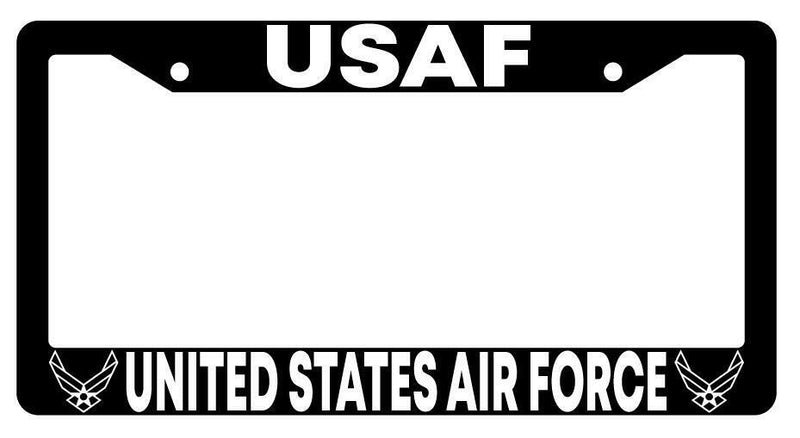 USAF United States Air Force Black Plastic License Plate Frame  Mod-GRAPH9856236-1778