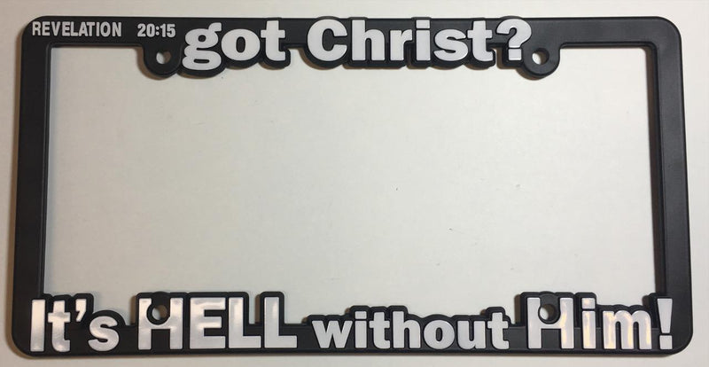 Black License Plate Frame got Christ? Auto Accessory  Mod-GRAPH9856236-2008