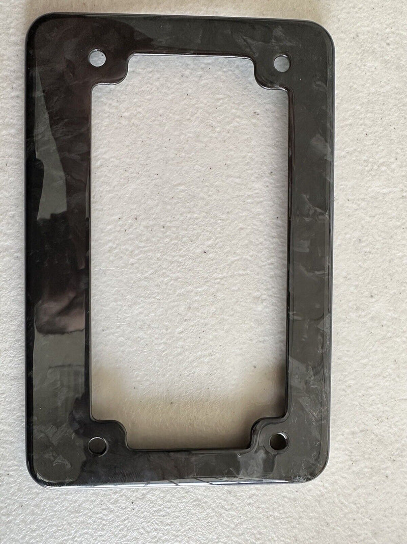 Forged Carbon Fiber Motorcycle License Plate Frame