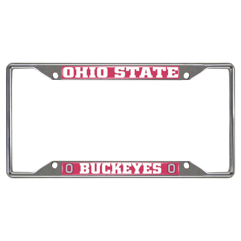 NCAA Ohio State Buckeyes Chrome Metal License Plate Frame