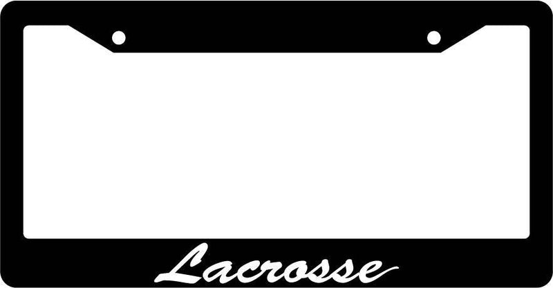 Black License Plate Frame CURSIVE LACROSSE Auto Accessory Novelty  Mod-GRAPH9856236-1962