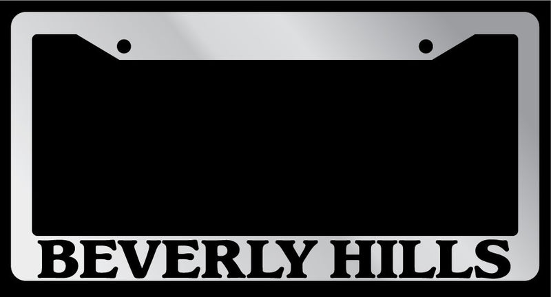Chrome METAL License Plate Frame For Beverly Hills Auto Accessory 1126  Mod-GRAPH9856236-9634