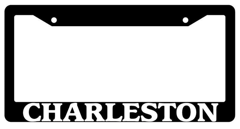 Black License Plate Frame New City State Charleston Auto Accessory 1119  Mod-GRAPH9856236-1421