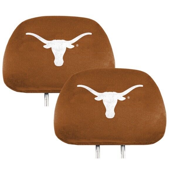 NCAA Texas Longhorns New 2-Piece Printed Headrest Covers