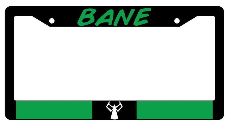 Bane Black Plastic License Plate Frame Accessory DC  Mod-GRAPH9856236-156