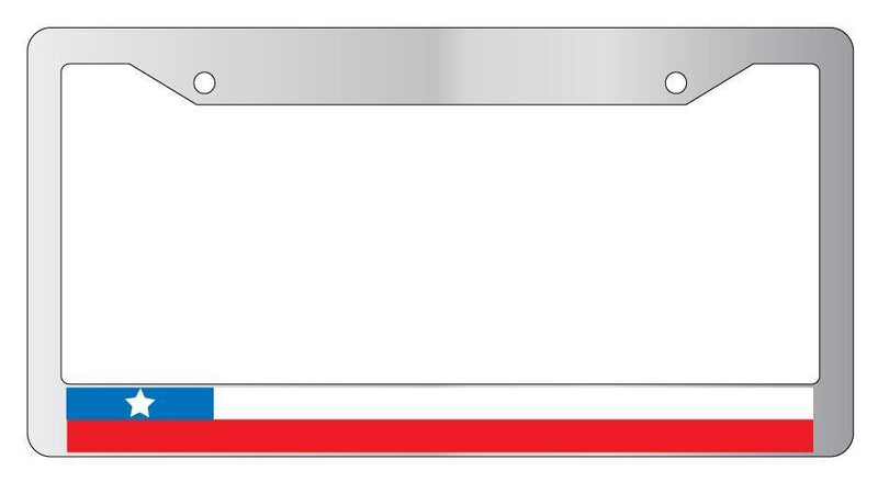 Chile Chrome License Plate Frame World Flags  Mod-GRAPH9856236-5239