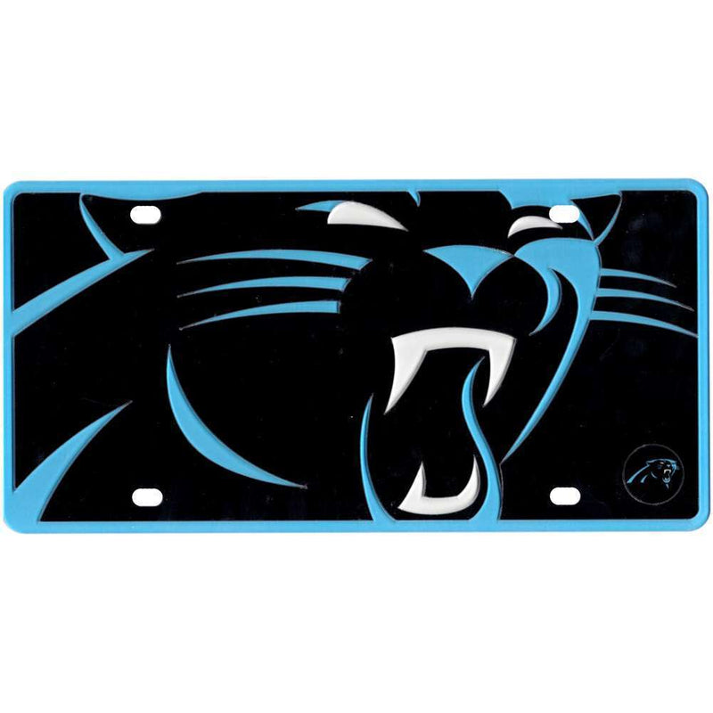 NFL Carolina Panthers Full Color Mega Inlay License Plate