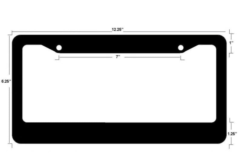 LOT OF 50 BLANK BLACK PLASTIC 50 pieces License Plate Frame FRAMES v1