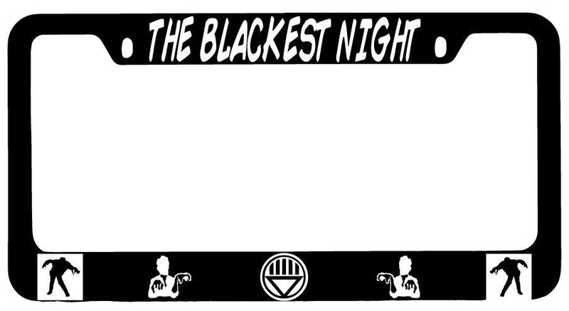 Blackest Night Black METAL License Plate Frame DC  Mod-GRAPH9856236-7903