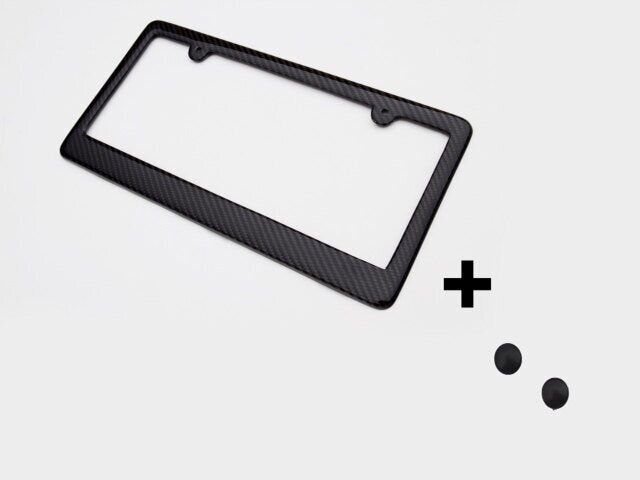 Real 100% Carbon Fiber license Plate Frame cover original 3k twill design