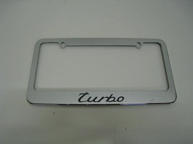 - TURBO - stainless steel license plate frame + FREE 2 CAPS