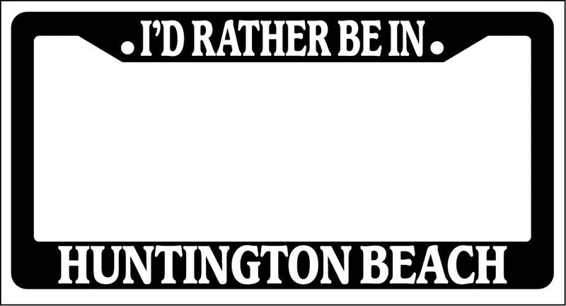Black License Plate Frame I&