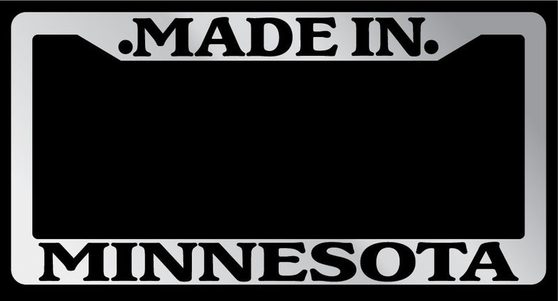 Chrome License Plate Frame Made in Minnesota Auto Accessory 998  Mod-GRAPH9856236-1626