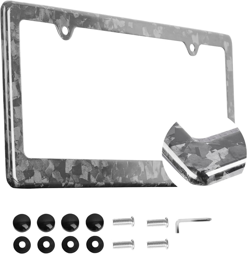 The Ultimate True Forged Carbon Fiber License Plate Frame Luxury & Strength
