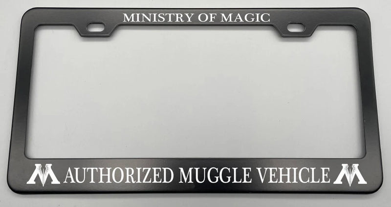 license plate frame Ministry of magic