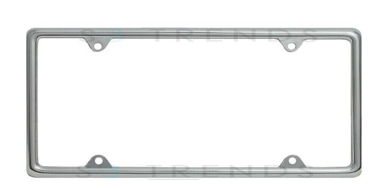 Chrome Plain Slim Metal License Plate Frame Holder for Car Truck SUV