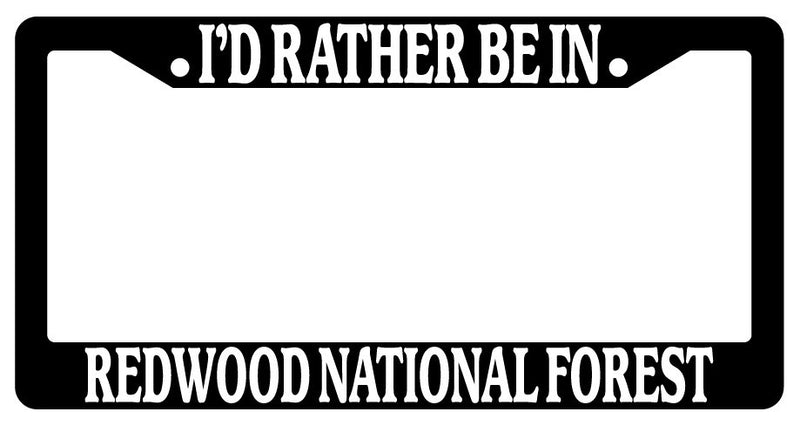 Black License Plate Frame I&