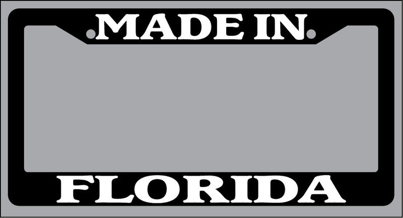 Black License Plate Frame Made in Florida Auto Accessory 1251  Mod-GRAPH9856236-981