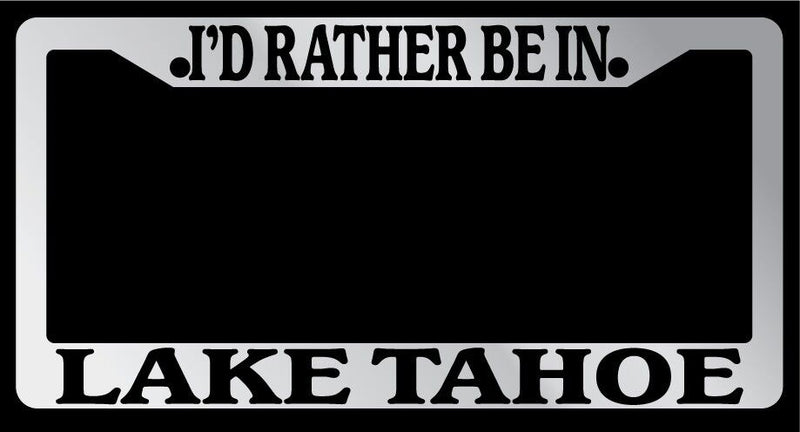 Chrome METAL License Plate Frame I&