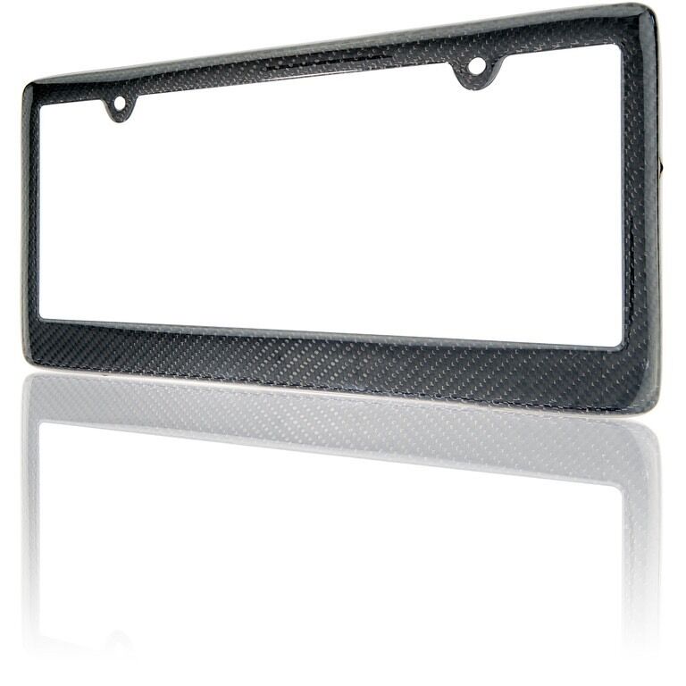 REAL 100% CARBON FIBER LICENSE Plate Frame COVER ORIGINAL 3K TWILL JDM /FF