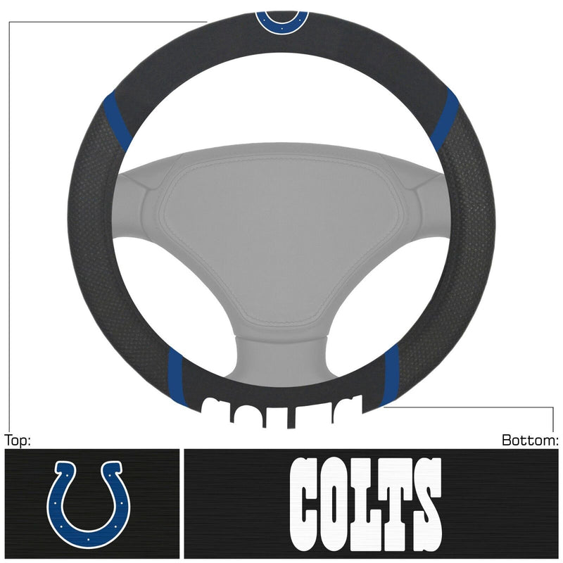 NFL Indianapolis Colts Embroidered Steering Wheel Cover