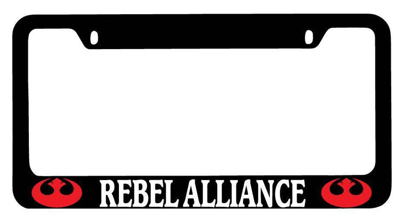 Black METAL License Plate Frame For Rebel Alliance LOGO (RED) Auto Accessory 78  Mod-GRAPH9856236-9910