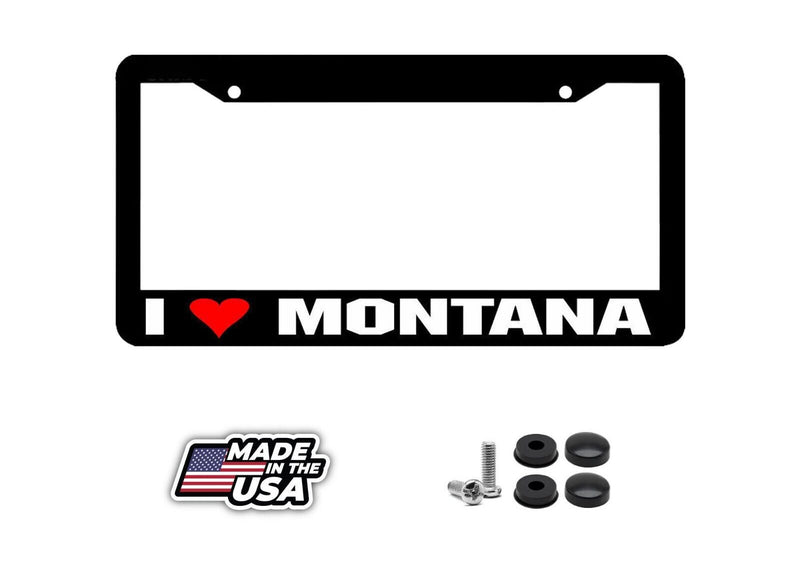 I LOVE Montana License Plate Frame