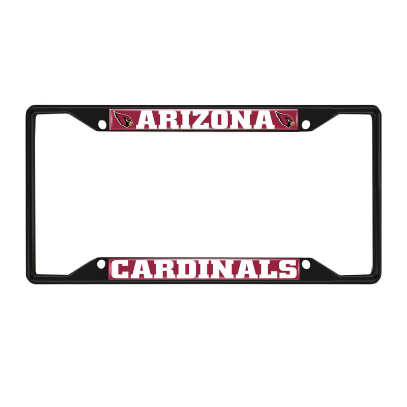 NFL Arizona Cardinals Black Metal License Plate Frame