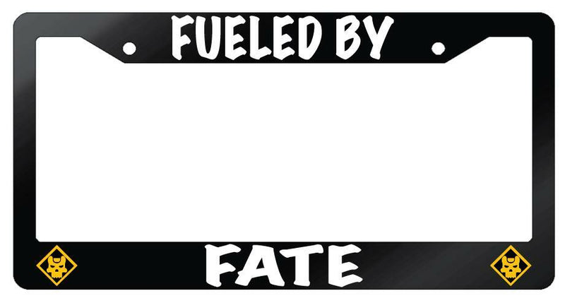 Fueled By Fate (Assassin Class) Glossy Black Plastic License Plate Frame  Mod-GRAPH9856236-7175