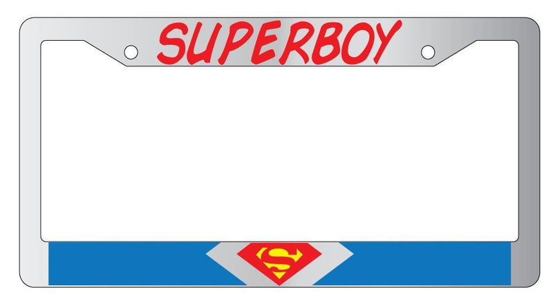 Superboy Chrome License Plate Frame DC  Mod-GRAPH9856236-4157