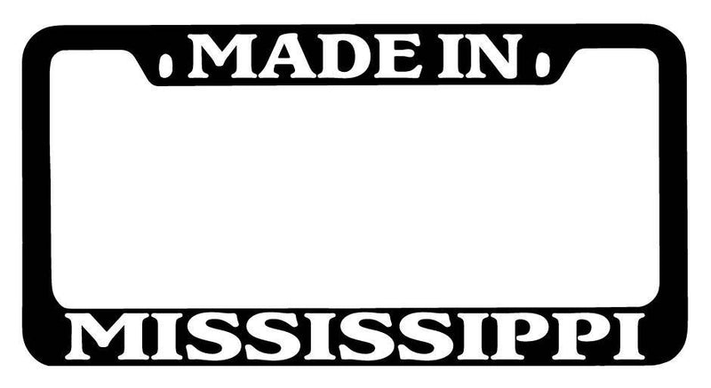 Black METAL License Plate Frame Made In Mississippi Auto Accessory 1003  Mod-GRAPH9856236-9170