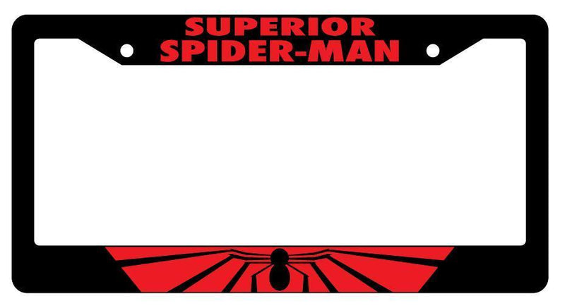 Superior For Spider Man Black Plastic License Plate Frame Auto For Marvel  Mod-GRAPH9856236-3725
