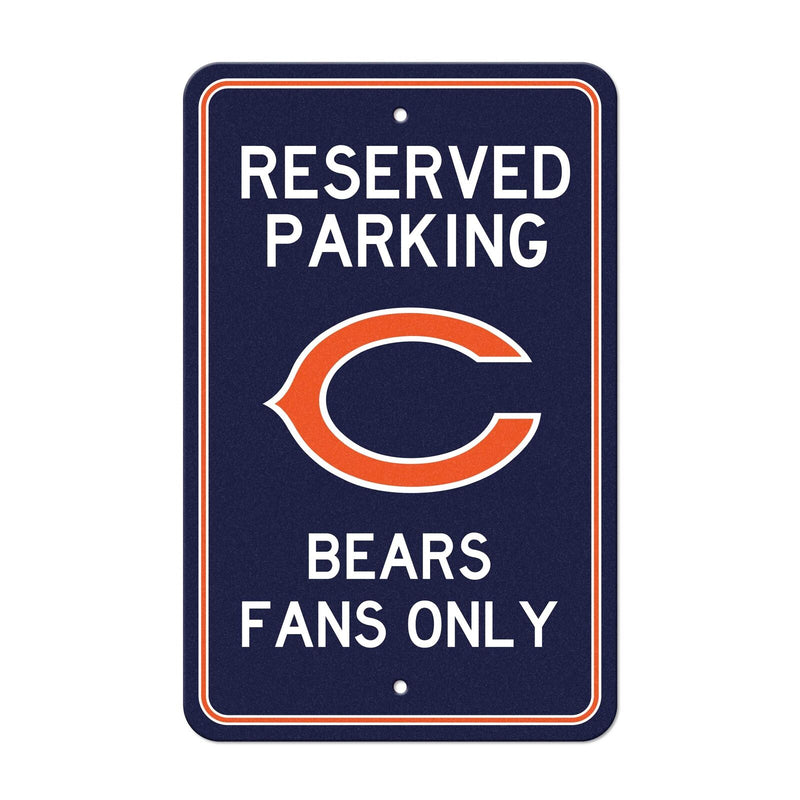 NFL Chicago Bears Reserved Parking Sign Large Decor 12"x 18"