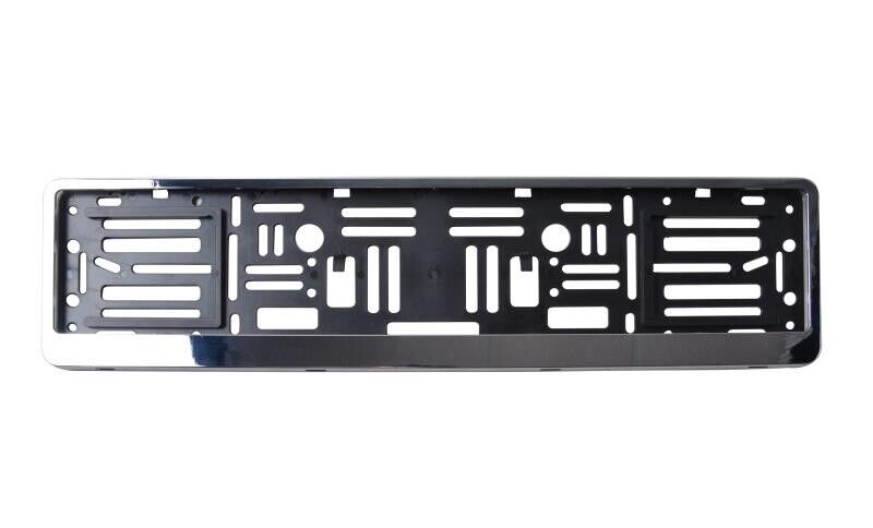 Chrome European Size License Plate Frame Holder