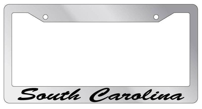 Chrome License Plate Frame CURSIVE South Carolina Auto Accessory Novelty  Mod-GRAPH9856236-6713