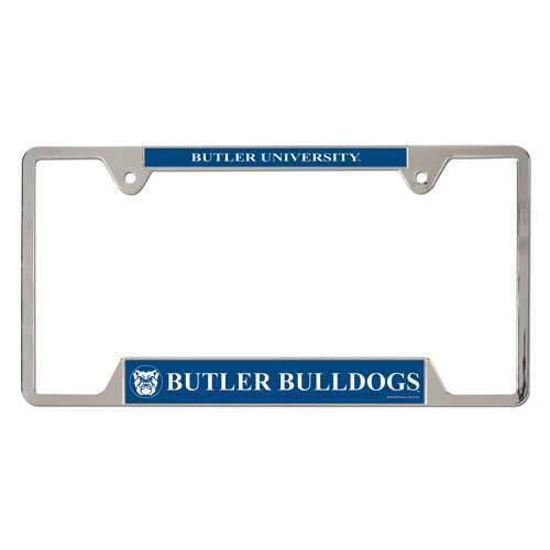 NCAA Butler Bulldogs Metal Chrome License Plate Frame