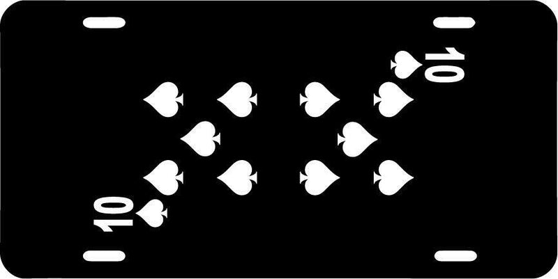 Ten Of Spades Black Vanity License Plate Mod-GRAPH9856236-7706
