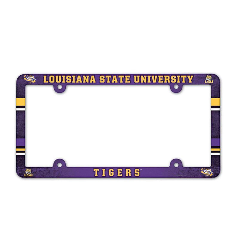 NCAA LSU Tigers Plastic License Plate Frame