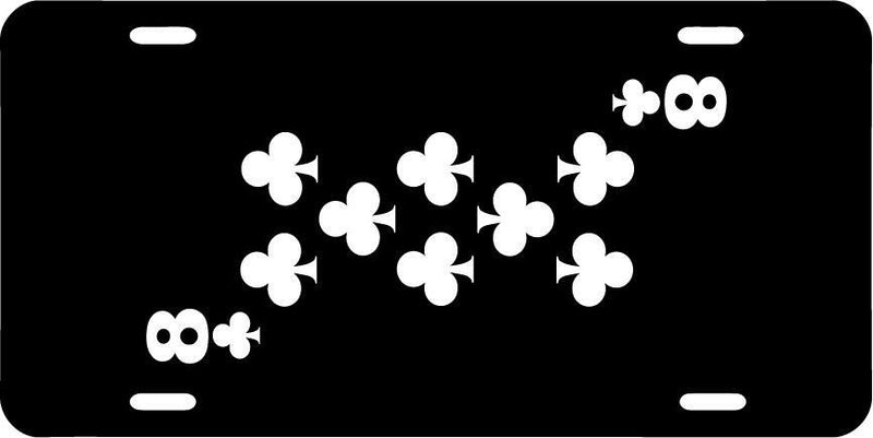 Eight Of Clubs Black Vanity License Plate Mod-GRAPH9856236-7730