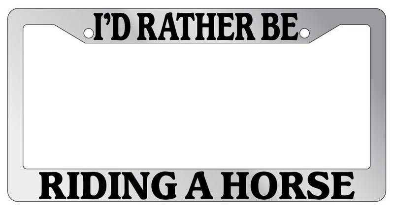 Chrome METAL License Plate Frame I&