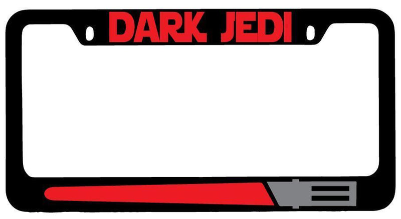 Dark Jedi RED Black METAL License Plate Frame Star Wars  Mod-GRAPH9856236-9721