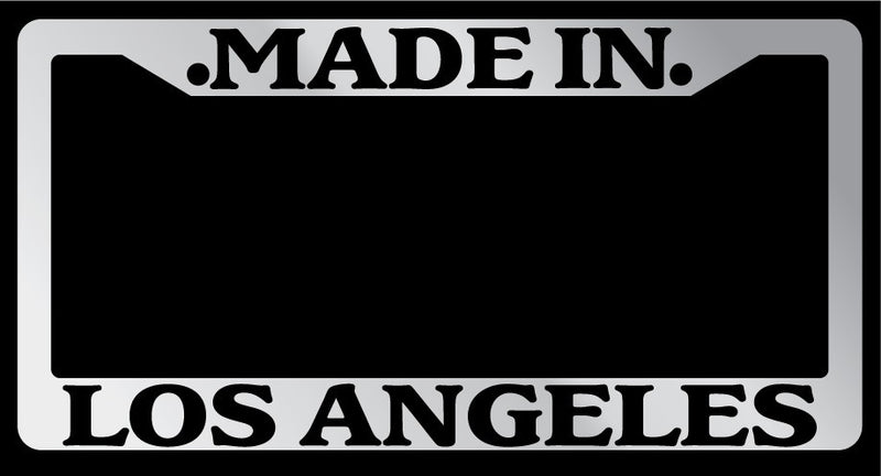 Made in Los Angeles Chrome Plastic License Plate Frame Auto  Mod-GRAPH9856236-1669