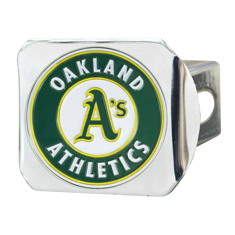 MLB Oakland Athletics 3D Color on Chrome Metal Hitch Cover